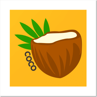 Coconut Fruit Puerto Rico Caribbean Tropical Latino Food Posters and Art